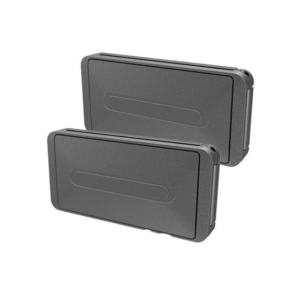 2X Car Shoulder Strap Positioning Clip Buckle Adjuster for Driving Comfort - Silver.