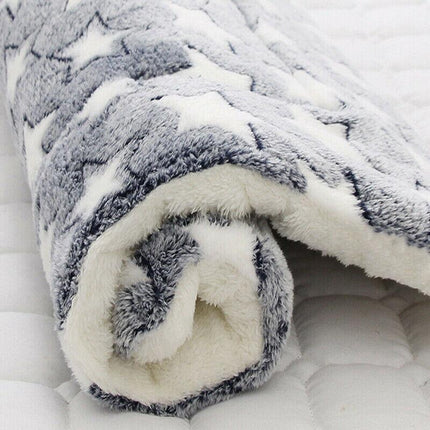 M Size Puppy Dog Cat Cushion Mattress Blanket Bed Soft Warm Pet Pad Winter Kennel House - Pink Bear.