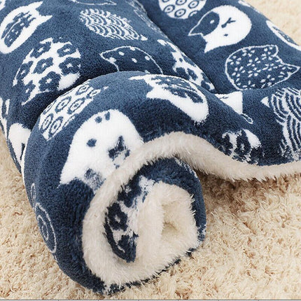 M Size Puppy Dog Cat Cushion Mattress Blanket Bed Soft Warm Pet Pad Winter Kennel House - Pink Bear.
