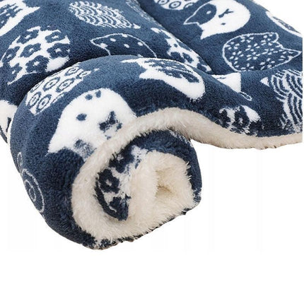 M Size Puppy Dog Cat Cushion Mattress Blanket Bed Soft Warm Pet Pad Winter Kennel House - Pink Bear.