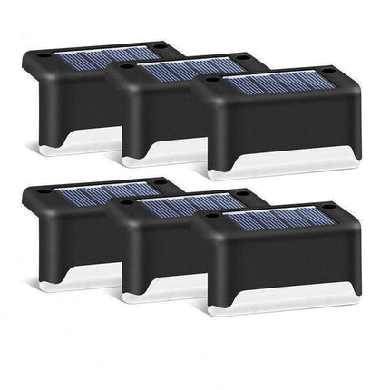Solar Led Deck Lights Path Garden Patio Pathway Stairs Step Fence Lamp Outdoor - 4PCS.