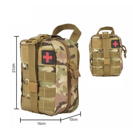 Tactical Molle Rip Away Emt Ifak Medical Pouch First Aid Kit Utility Bag Au Send - Red.