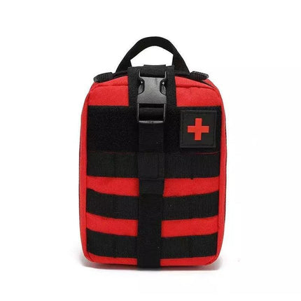 Tactical Molle Rip Away Emt Ifak Medical Pouch First Aid Kit Utility Bag Au Send - Red.
