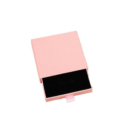 Cardboard Jewellery Gift Boxes Drawer Style Necklace Ring Earring Pendant Bracelet Case - Kraft paper.