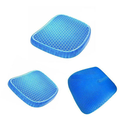Gel Honeycomb Seat Comfort Cushion Flex Back Support Spine Protector - 1000g (44*36.5*4.5CM).