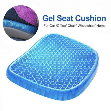 Gel Honeycomb Seat Comfort Cushion Flex Back Support Spine Protector - 1000g (44*36.5*4.5CM).