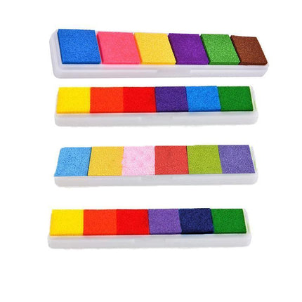 Gradient Color Ink Pad Inkpad Rubber Stamp Water Based Diy Finger Print 10 Colours - C3.