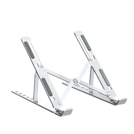 Adjustable Laptop Stand Portable Aluminum Alloy Desktop Holder for 11 to 17.3 Inch - Sliver.