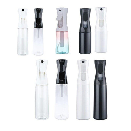 500ML Continuous Spray Bottle Ultra Fine Mist Dispenser Sanitizer Salon - White&Transparents.