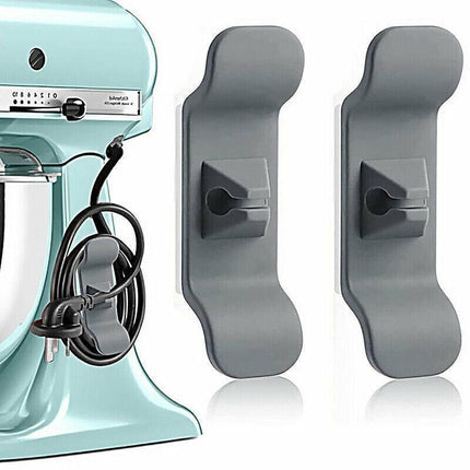 Cord Organizer Wrap Holder 4pcs Kitchen Appliance Cable Winder Adhesive Clip - 4PCS White.