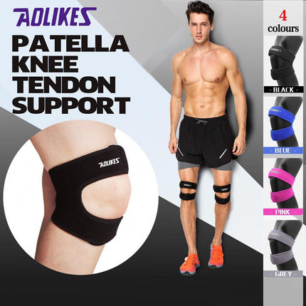 Knee Strap Running Jumper Patella Gel Support Brace Sport Protector Wrap Men - Pink *1 Unit.