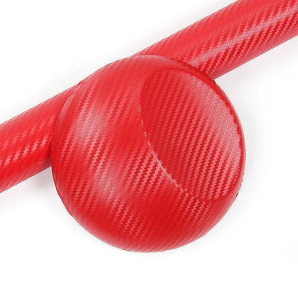 152x 30CM Car Vinyl Wrap Carbon Fiber Matt Satin Glossy Multi Color Car Tint Car Sticker - Red Carbon Fiber.