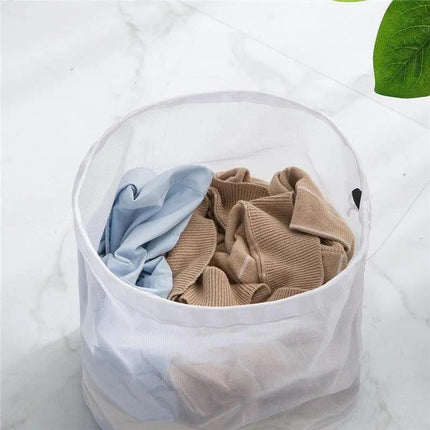 Drawstring Laundry Wash Bag Fine or Coarse Mesh Lingerie Delicate Clothes L - Coarse Mesh L.