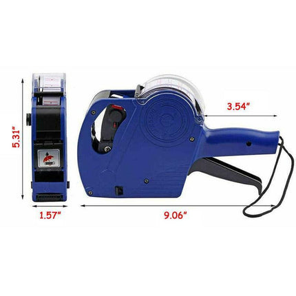 Tag Gun Labeller Kit With 6 Rolls Labels And 5 Inks Roller - Yellow.