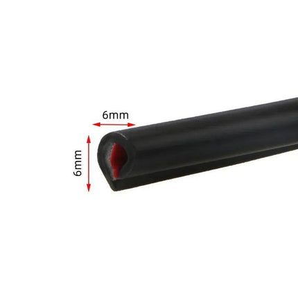 5m Car Door Edge Protector Strip Anti-Scratch Protection Rubber Trim Seal - Clear.