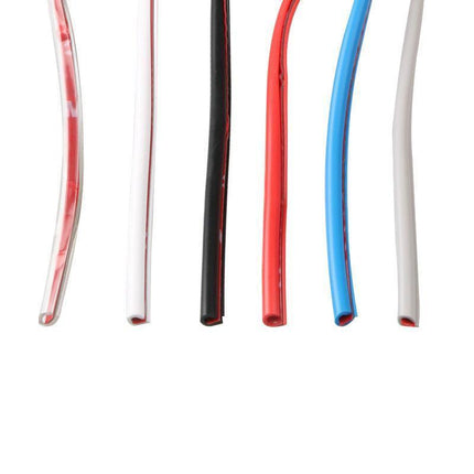 5m Car Door Edge Protector Strip Anti-Scratch Protection Rubber Trim Seal - Clear.