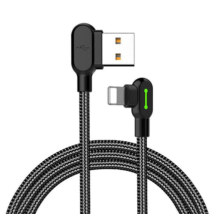Mcdodo Fast Usb Cable Heavy Duty Charging Syn Charger Iphone 90 Degree Angle - 1.2m.