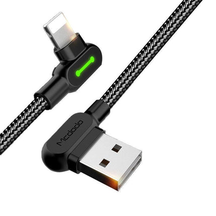 Mcdodo Fast Usb Cable Heavy Duty Charging Syn Charger Iphone 90 Degree Angle - 3m.