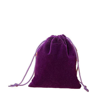 50X Small Velvet Cloth Drawstring Bags Gift Bag Jewelry Ring Pouch Earring Favor 7x9 - Purple.