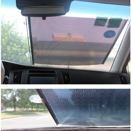 Black Roller Blinds Suction Cup Sunshade Blackout Curtains Car Home Window Curtains - 40 X 125 CM.