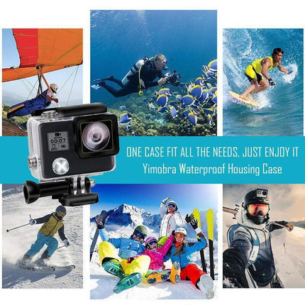 Waterproof Housing Case for GoPro Hero 3 Plus 4 Clear Protective Diving Shell - For GoPro Hero 3+.