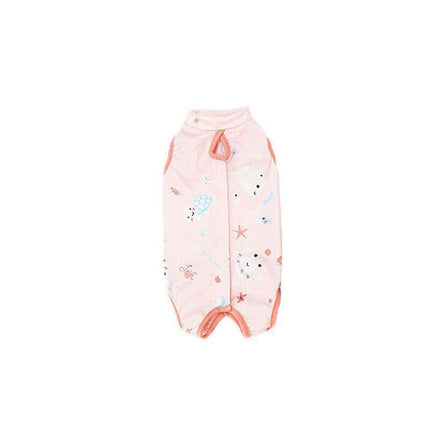 Pet Cat Postoperative Recovery Suit Pet Surgery Clothing Sterilization Weaning Pink - S（ Bust: 33cm Length: 21cm）.