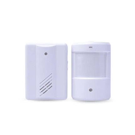 Restaurant Shop Door Entry Wireless Pir Motion Sensor Door Chime Door Bell Alarm - 1 Receiver+2 Sensors.