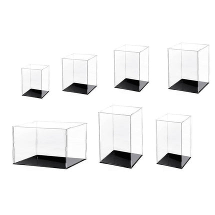 Acrylic Display Case Clear Box Dustproof Large Self-Install Cars Trucks - 17.3x12.5x24.7CM.