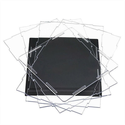 Acrylic Display Case Clear Box Dustproof Large Self-Install Cars Trucks - 17.3x12.5x24.7CM.