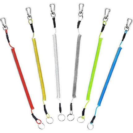 6X Fishing Lanyards Boating Ropes Kayak Secure Pliers Lip Grips Tackle Fish Tool - Black.