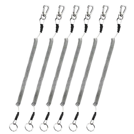 6X Fishing Lanyards Boating Ropes Kayak Secure Pliers Lip Grips Tackle Fish Tool - Black.
