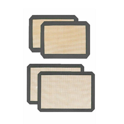 Silicone Baking Mat Non Stick Reusable Sheet for Pastry Dough Cookie Oven Bakeware - Red 2PCS(2*60X40CM).