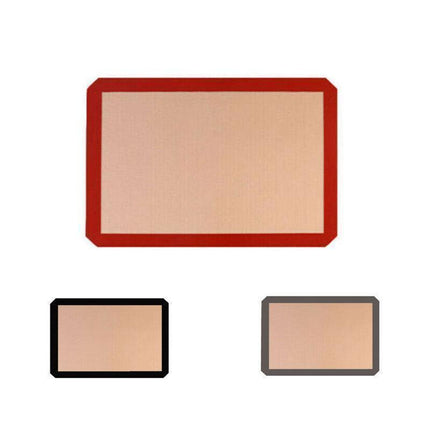 Silicone Baking Mat Non Stick Reusable Sheet for Pastry Dough Cookie Oven Bakeware - Red 4PCS(2*30X21+2*42X29.5CM).