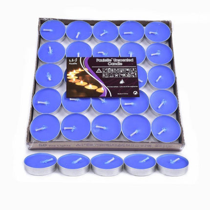 Tealight Candles 10 or 50 Pack Unscented Long Burning for Wedding Party Decor - White- 2 Hours10PCS.