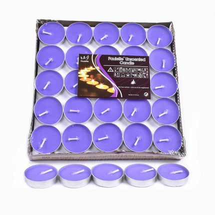 Tealight Candles 10 or 50 Pack Unscented Long Burning for Wedding Party Decor - Pink- 2 Hours10PCS.