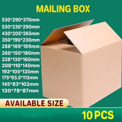3-Layer Mailing Box Carton Small Medium Large Cardboard Parcel Boxes - Carton - 530x290x370mm.