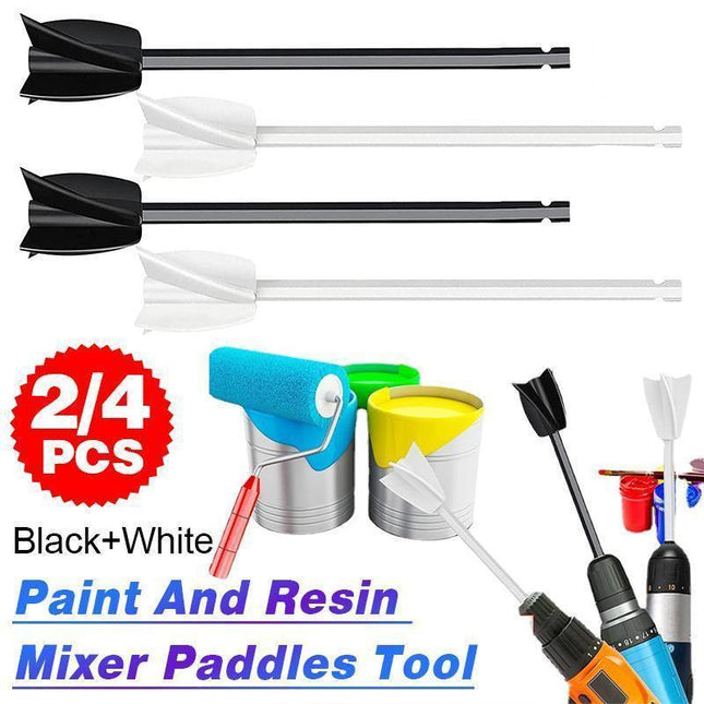 Epoxy Mixer Attachment For Drill Reusable Paint And Resin Mixer Paddles Tool - 2PCS.
