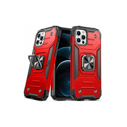 Shockproof Ring Case For iPhone 14 Plus Blue/Black/Red - Blue.