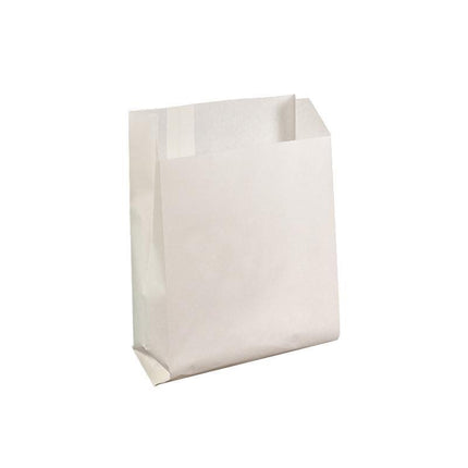 1000PCS Oil-proof Takeaway Paper Bags for Premium Takeout Supply - White-22*15*5cm.