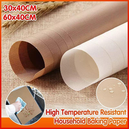 High Temperature Resistant Household Baking Paper Baking Sheet Cloth Non-Stick - White 40*60CM.