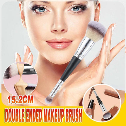 Double Ended Makeup Brush Liquid Foundation Powder Eyeshadow Cosmetic Brush Tool.