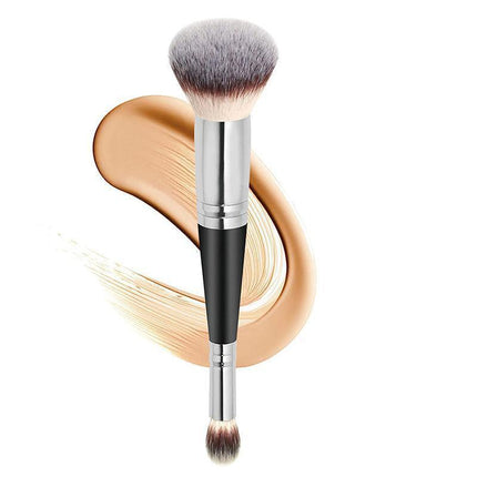 Double Ended Makeup Brush Liquid Foundation Powder Eyeshadow Cosmetic Brush Tool.