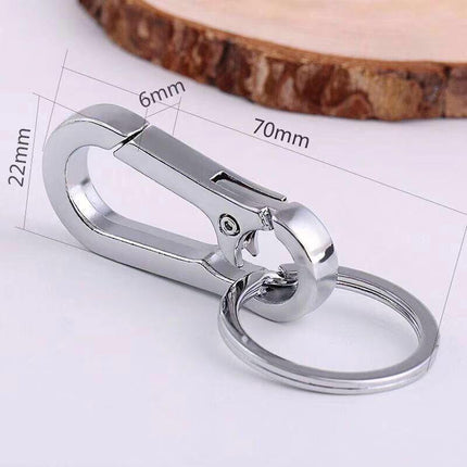 3PCS Zinc Alloy Spring Hook Keychain with Key Rings for Car Keys and Bags.