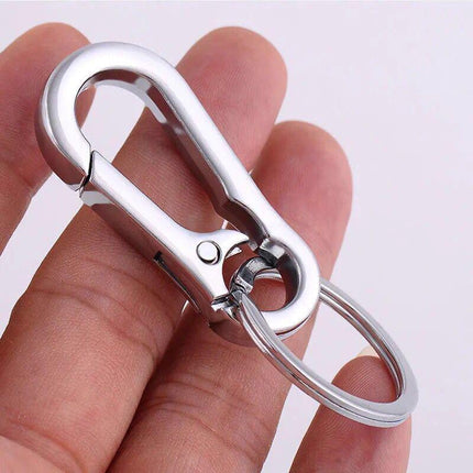 3PCS Zinc Alloy Spring Hook Keychain with Key Rings for Car Keys and Bags.