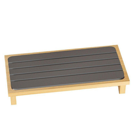 Countertop Absorbent Drainage Mat Sink Splash Pad Bathroom Tray Water Catcher - Dark Grey.