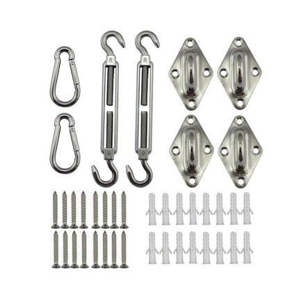 8pcs Hardware Sail Accessory Shade Canopy Fittings Sun Fixing Steel Stainless.