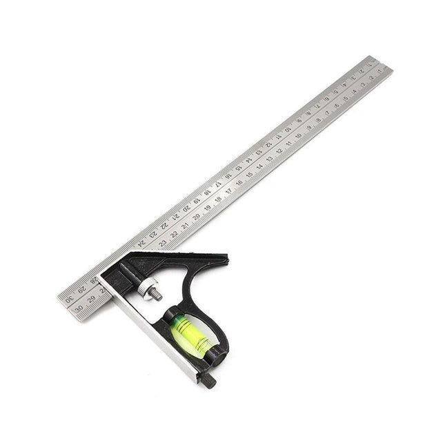 300mm Horizontal Movable Angle Ruler Adjustable Measuring Tool for Engineering.