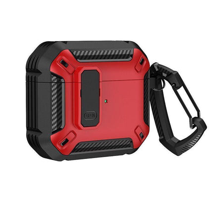 For Apple AirPods pro and pro2 Case Armor Earphone Heavy Duty Shockproof Cover - Black&Blue For Airpods 3.