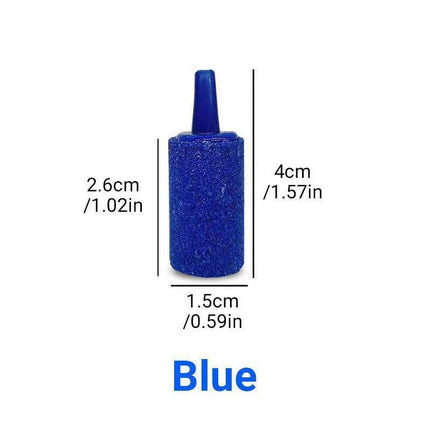 10Pcs Air Stone Aerator Diffusers for Aquarium Oxygen Bubbles - Black.