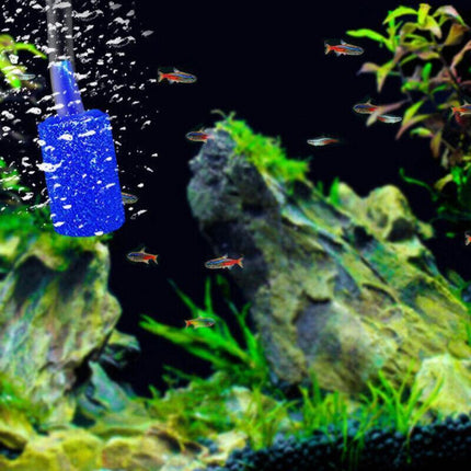 10Pcs Air Stone Aerator Diffusers for Aquarium Oxygen Bubbles - Black.